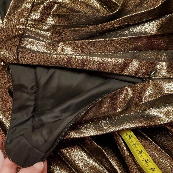 Kate Spade Metallic Pleated Skirt - Picture 9 of 9